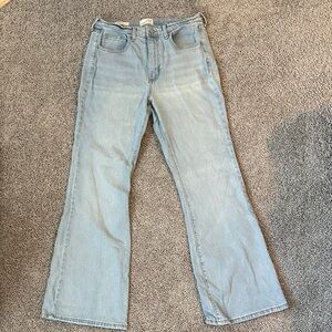 Light Blue High Rise Flare Jeans